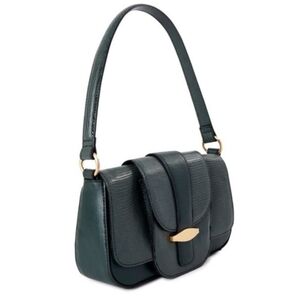 Time and Tru Dark Green Shoulder Bag